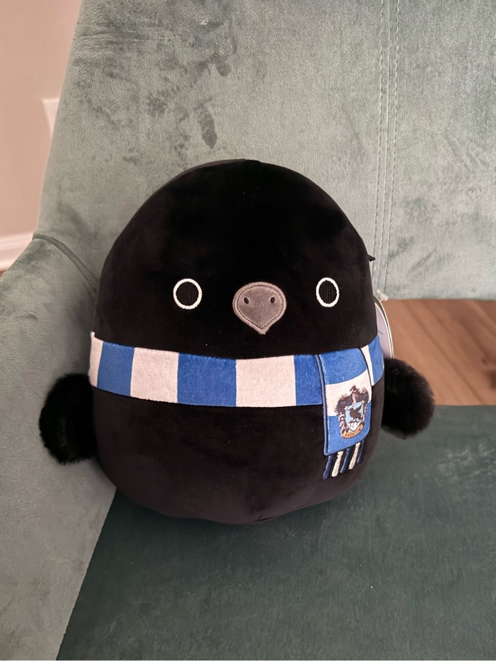 NWT Harry Potter Squishmallows Ravenclaw Raven Toy Plush Blue & White 10 Inch